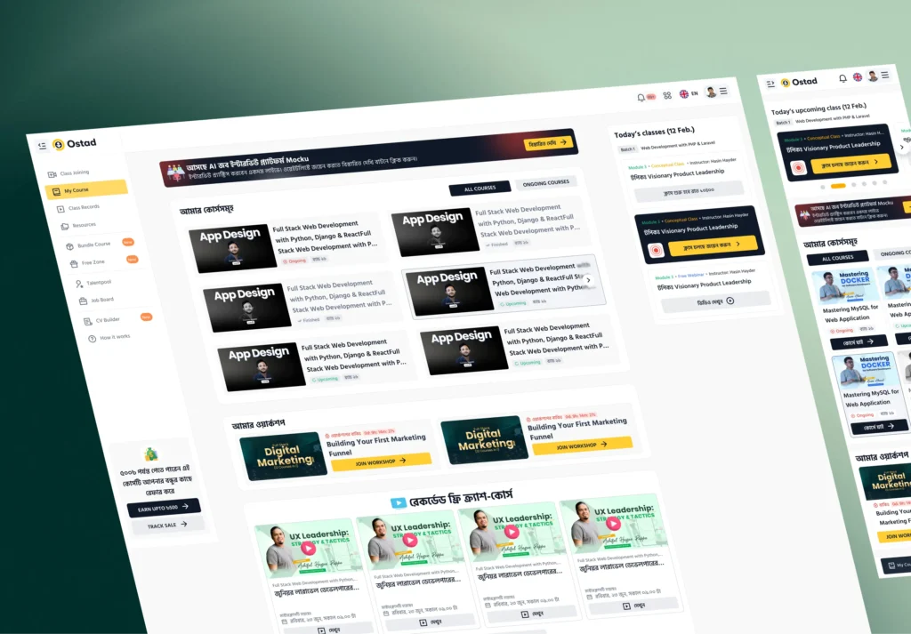 Building Ostad LMS SaaS for 200K user